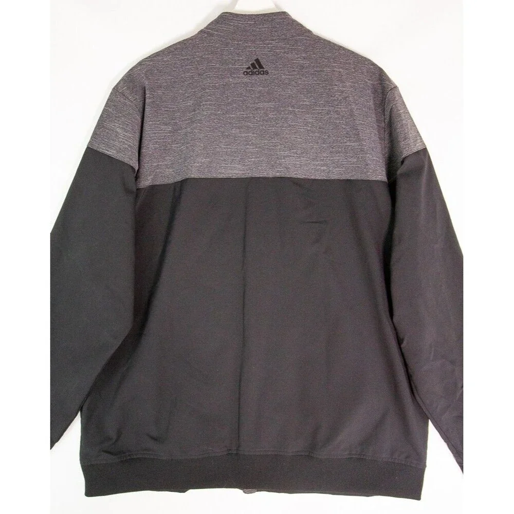 Adidas Golf Full Zip Heathered Gray Jacket Men’s Size XL